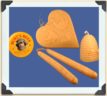 Beeswax is used in candles as well as in health-care products. 