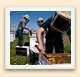 Un lève-cadres est utilisé pour racler les joints de propolis et permettre à l'apiculteur d'inspecter la colonie. 