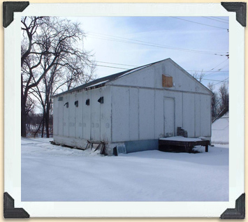 Larger beekeeping operations often use huge temperature- and humidity-controlled warehouses like this one to overwinter their bees.  