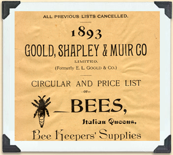 By the 1890s, the manufacture of beekeeping equipment was a well established Canadian industry. 